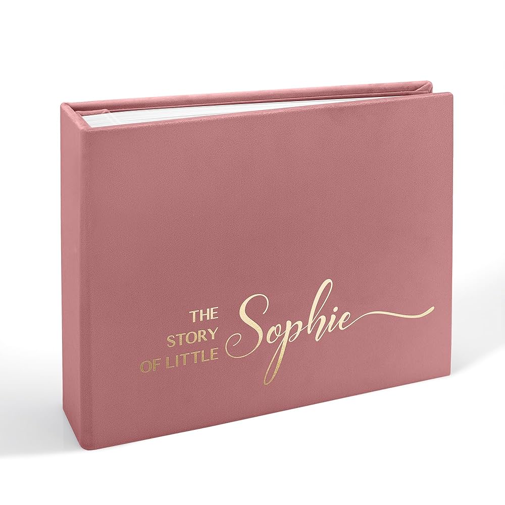 Baby Girl Photo Album: Capture Precious Moments in Pink Keepsake Book