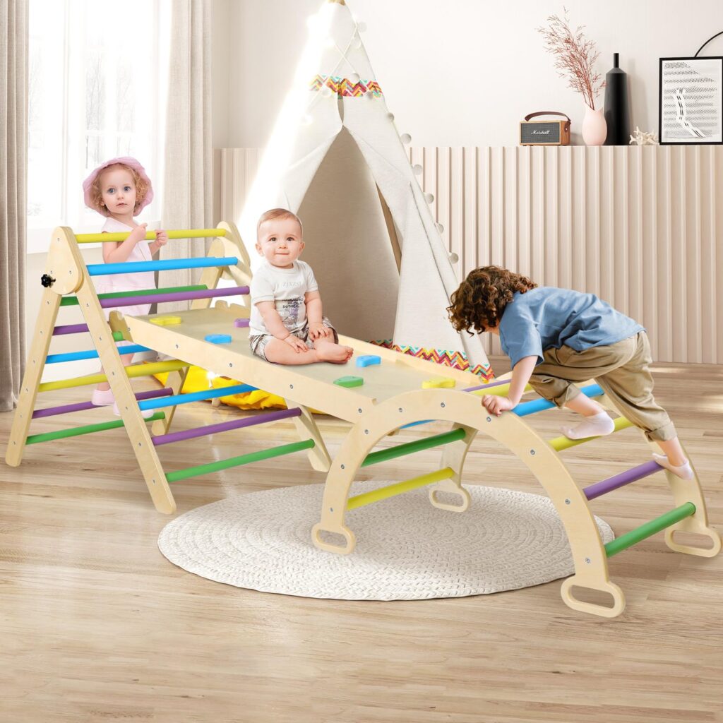 Indoor Climbing Toys For Toddlers: Top 7-In-1 Pikler Triangle Sets