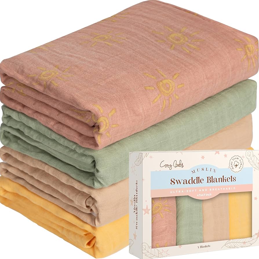 Nursery Swaddling Blankets: Cozy, Soft Baby Essential for Peaceful Sleep