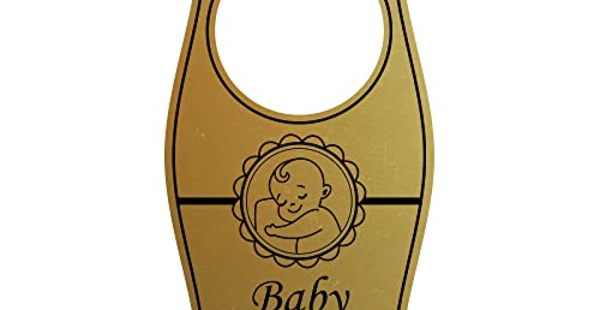 Baby Door Hangers Gold