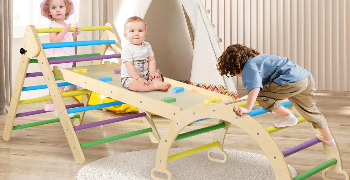 Indoor Climbing Toys For Toddlers: Top 7-In-1 Pikler Triangle Sets