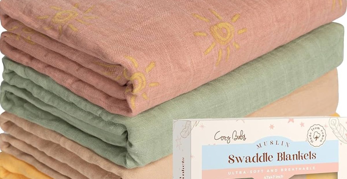 Nursery Swaddling Blankets: Cozy, Soft Baby Essential for Peaceful Sleep